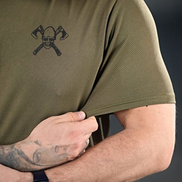 Футболка 7.62 tactical з принтом НІ ЖАЛЮ НІ СТРАХУ 2XL олива buy93183sts-2XL фото