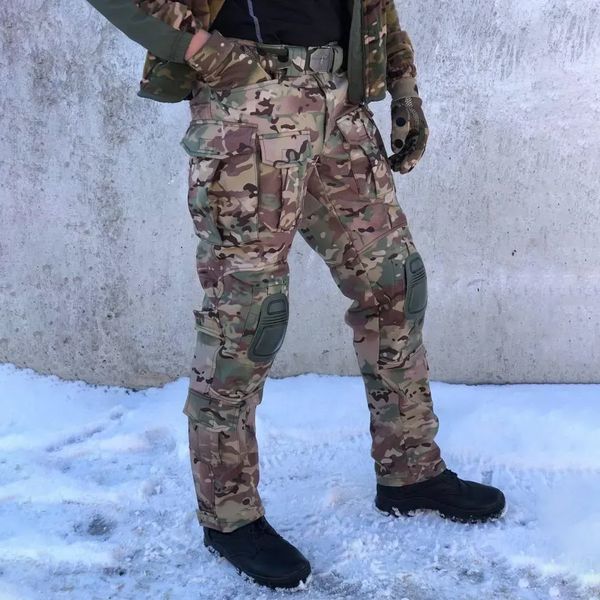 Штани Soft Shell на флісі з наколінниками 7XL мультикам for04185sts-7XL фото