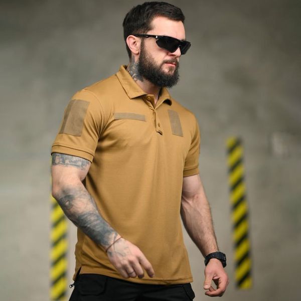 Футболка Поло Patriot с липучками для шевронов 4XL койот buy15029sts-4XL фото
