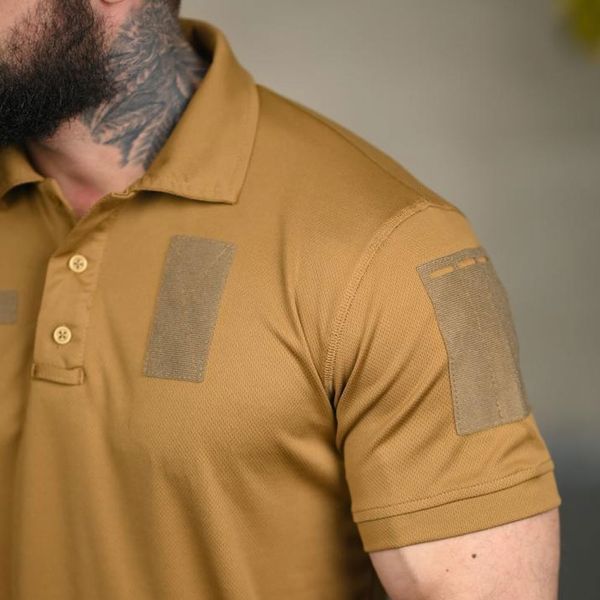 Футболка Поло Patriot с липучками для шевронов 4XL койот buy15029sts-4XL фото