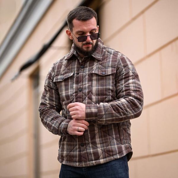 Демисезонная Куртка Woodcutte Sabix в клетку M коричневая buy93643sts-M фото