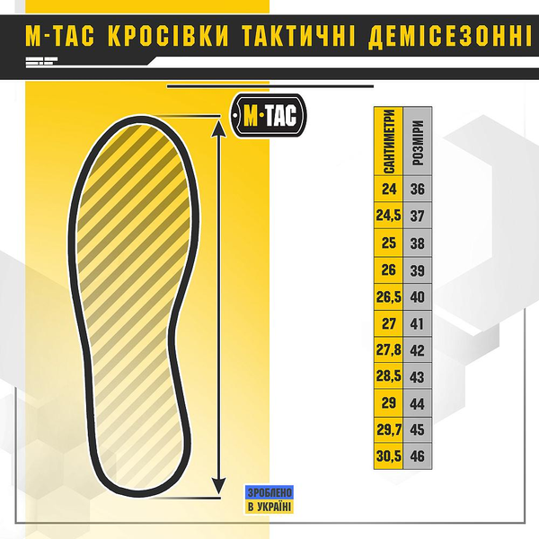 Демісезонні кросівки M-TAC RANGER Чорні розмір 36 kro30402002-36 фото
