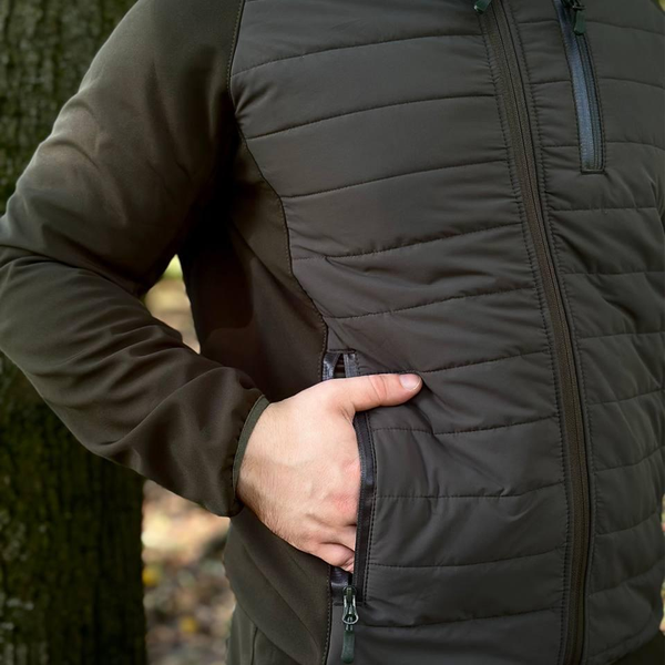 Куртка RISEN-STIFF Софтшел с капюшоном 3XL олива for01643-3XL фото