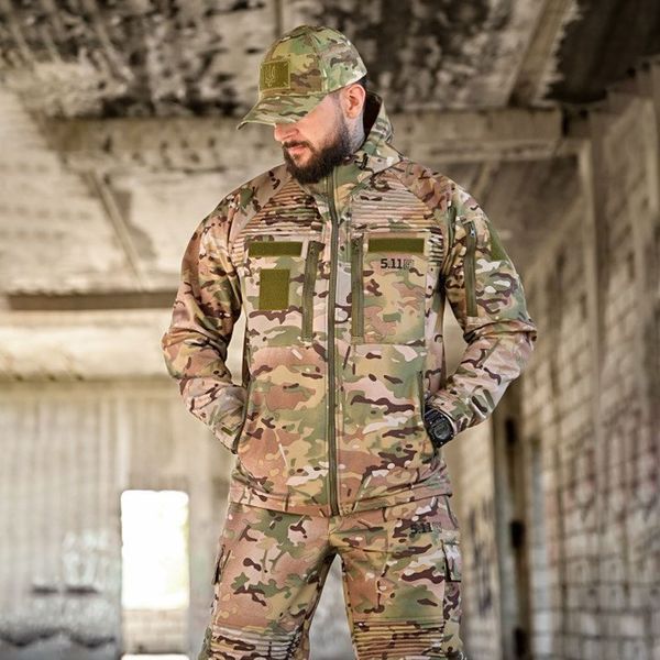 Форма 5.11 Tactical Mission Softshell на Флисе Куртка с капюшоном и Брюки с наколенниками XL мультикам buy50109sts-XL фото