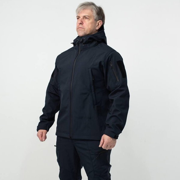 Куртка ДСНС Military Softshell утепленная Флисом 3XL синяя  for02604sts-3XL фото