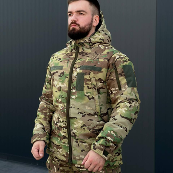 Зимова куртка на синтепоні з липучками під шеврони мультикам розмір 3XL for01691sts-3XL фото