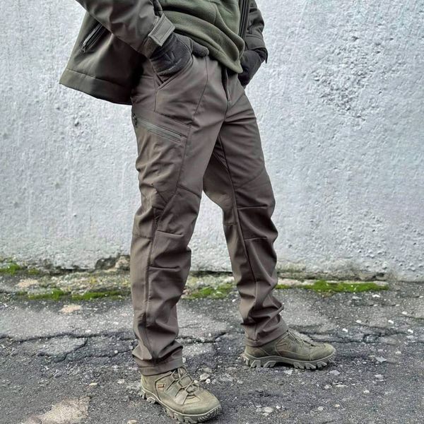 Штани Viking 2.0 SoftShell утеплені флісом 5XL олива for04322sts-5XL фото