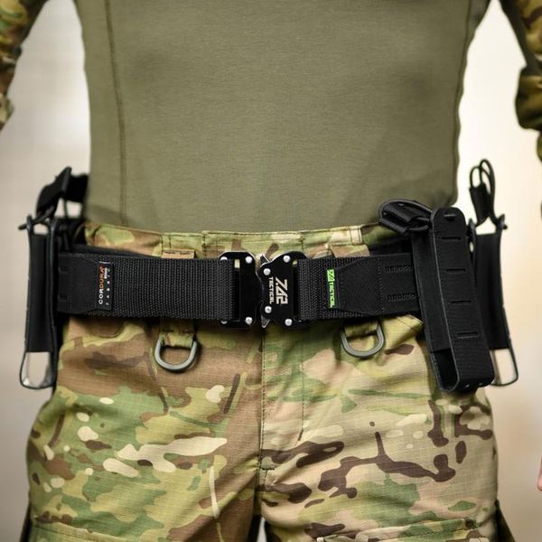 Тактичний Пояс 7.62 Tactical Поліція з системою MOLLE та підсумками чорний buy95280sts фото