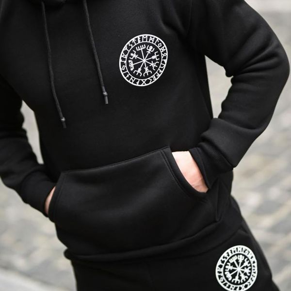 Спортивный костюм с принтом РУНЫ Худи + Брюки 3XL черный buy94207sts-3XL фото