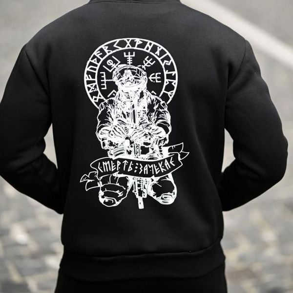 Спортивный костюм с принтом РУНЫ Худи + Брюки 3XL черный buy94207sts-3XL фото