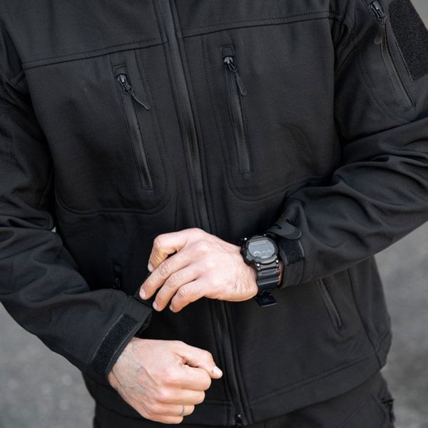 Куртка Maximus SoftShell на флісі 3XL чорна buy93622sts-3XL фото