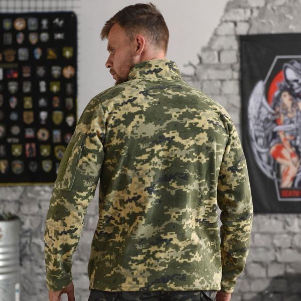 Флисовая Кофта с липучками под шевроны пиксель размер 2XL 55593-2XL фото