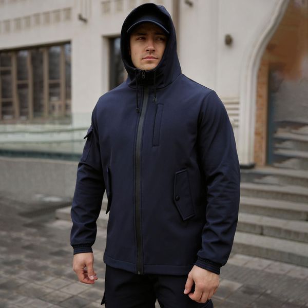 Куртка Intruder SoftShell з капюшоном 3XL темно-синя 1590399982-3XL фото